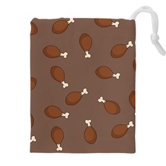 Turkey Leg Pattern - Thanksgiving Drawstring Pouch (5XL)