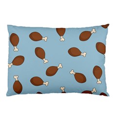 Turkey Leg Pattern - Thanksgiving Pillow Case by Valentinaart