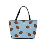 Turkey Leg Pattern - Thanksgiving Classic Shoulder Handbag Back