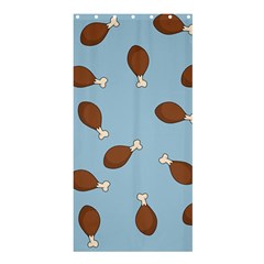 Turkey Leg Pattern - Thanksgiving Shower Curtain 36  X 72  (stall)  by Valentinaart