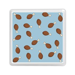 Turkey Leg Pattern - Thanksgiving Memory Card Reader (square) by Valentinaart