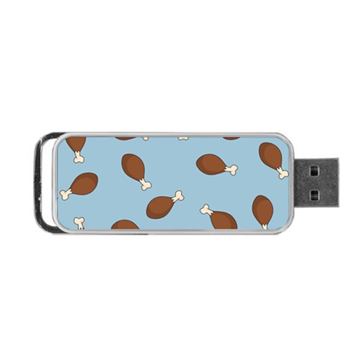 Turkey Leg Pattern - Thanksgiving Portable USB Flash (One Side)