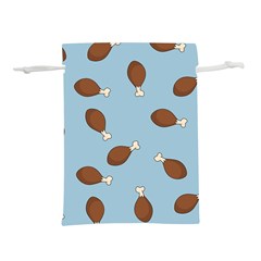 Turkey Leg Pattern - Thanksgiving Lightweight Drawstring Pouch (s)