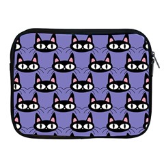 Cute Black Cat Pattern Apple Ipad 2/3/4 Zipper Cases by Valentinaart