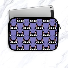 Cute Black Cat Pattern Apple Ipad Mini Zipper Cases by Valentinaart