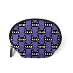 Cute Black Cat Pattern Accessory Pouch (Small) Back