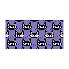 Cute Black Cat Pattern Yoga Headband by Valentinaart