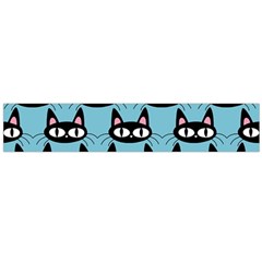 Cute Black Cat Pattern Large Flano Scarf 