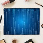 Abstract Rain Space Cosmetic Bag (XL) Front