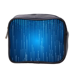 Abstract Rain Space Mini Toiletries Bag (two Sides)