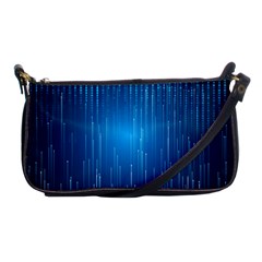 Abstract Rain Space Shoulder Clutch Bag