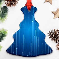 Abstract Rain Space Ornament (christmas Tree) 