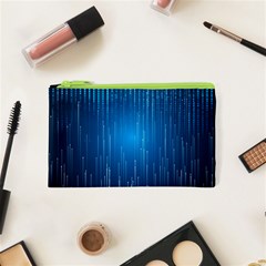 Abstract Rain Space Cosmetic Bag (xs)