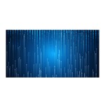 Abstract Rain Space Satin Wrap Front