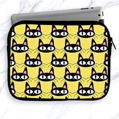 Cute Black Cat Pattern Apple Ipad 2/3/4 Zipper Cases by Valentinaart