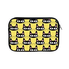 Cute Black Cat Pattern Apple Ipad Mini Zipper Cases by Valentinaart