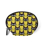 Cute Black Cat Pattern Accessory Pouch (Small) Back