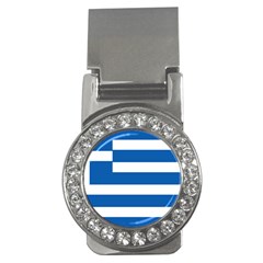 Greece Flag Greek Flag Money Clips (cz)  by FlagGallery