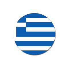 Greece Flag Greek Flag Magnet 3  (round) by FlagGallery