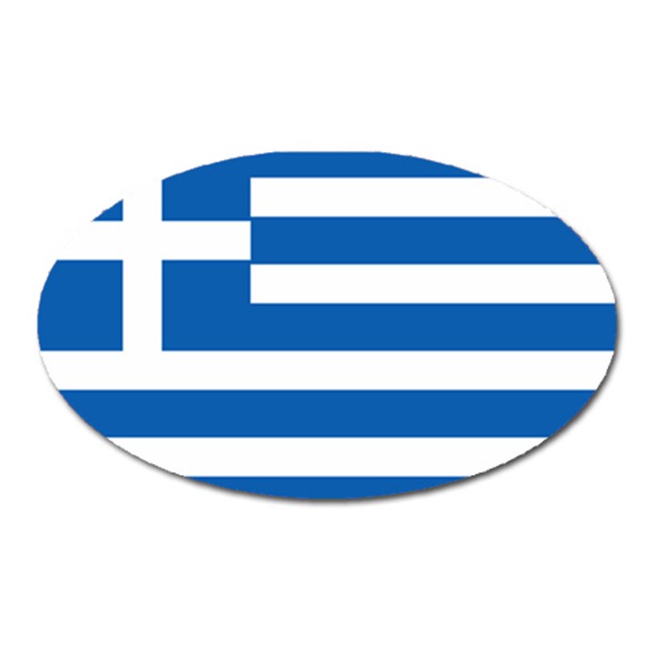 Greece Flag Greek Flag Oval Magnet