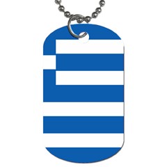 Greece Flag Greek Flag Dog Tag (one Side) by FlagGallery