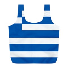 Greece Flag Greek Flag Full Print Recycle Bag (l) by FlagGallery