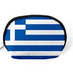 Greece Flag Greek Flag Accessory Pouch (Medium) Back