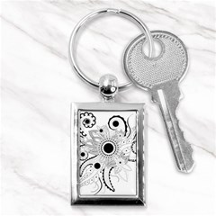 Floral Design Key Chain (rectangle) by FantasyWorld7