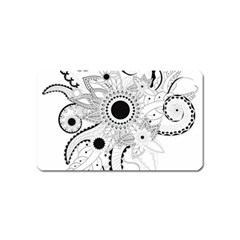 Floral Design Magnet (name Card) by FantasyWorld7