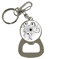 Floral Design Bottle Opener Key Chain by FantasyWorld7