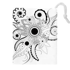 Floral Design Drawstring Pouch (4xl)