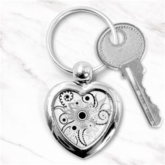 Floral Design Key Chain (heart) by FantasyWorld7