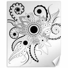 Floral Design Canvas 16  X 20  by FantasyWorld7