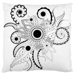 Floral Design Standard Flano Cushion Case (one Side) by FantasyWorld7