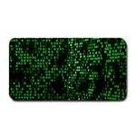 Abstract Plaid Green Medium Bar Mats 16 x8.5  Bar Mat