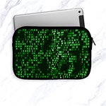 Abstract Plaid Green Apple iPad Mini Zipper Cases Front