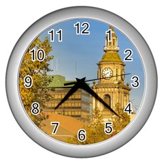 San Francisco De Alameda Church, Santiago De Chile Wall Clock (silver)