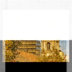 San Francisco De Alameda Church, Santiago De Chile Rectangular Jigsaw Puzzl