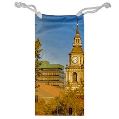 San Francisco De Alameda Church, Santiago De Chile Jewelry Bag by dflcprintsclothing