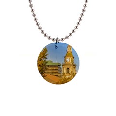 San Francisco De Alameda Church, Santiago De Chile 1  Button Necklace by dflcprintsclothing