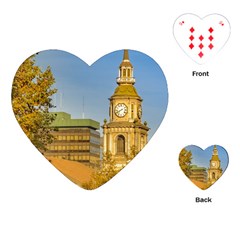 San Francisco De Alameda Church, Santiago De Chile Playing Cards Single Design (heart) by dflcprintsclothing