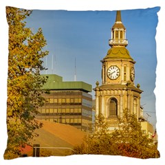 San Francisco De Alameda Church, Santiago De Chile Large Cushion Case (one Side) by dflcprintsclothing