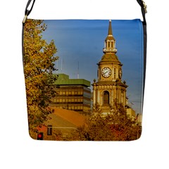 San Francisco De Alameda Church, Santiago De Chile Flap Closure Messenger Bag (l) by dflcprintsclothing