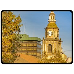 San Francisco De Alameda Church, Santiago De Chile Double Sided Fleece Blanket (large)  by dflcprintsclothing