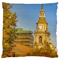 San Francisco De Alameda Church, Santiago De Chile Large Flano Cushion Case (two Sides)