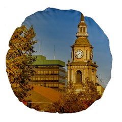 San Francisco De Alameda Church, Santiago De Chile Large 18  Premium Flano Round Cushions by dflcprintsclothing