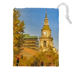 San Francisco De Alameda Church, Santiago De Chile Drawstring Pouch (5xl) by dflcprintsclothing