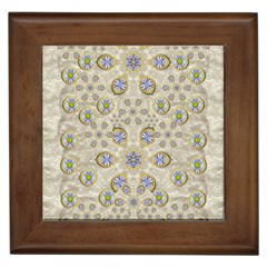 A Gift With Flowers And Bubble Wrap Framed Tile by pepitasart