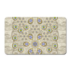 A Gift With Flowers And Bubble Wrap Magnet (rectangular) by pepitasart