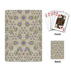 A Gift With Flowers And Bubble Wrap Playing Cards Single Design (rectangle) by pepitasart